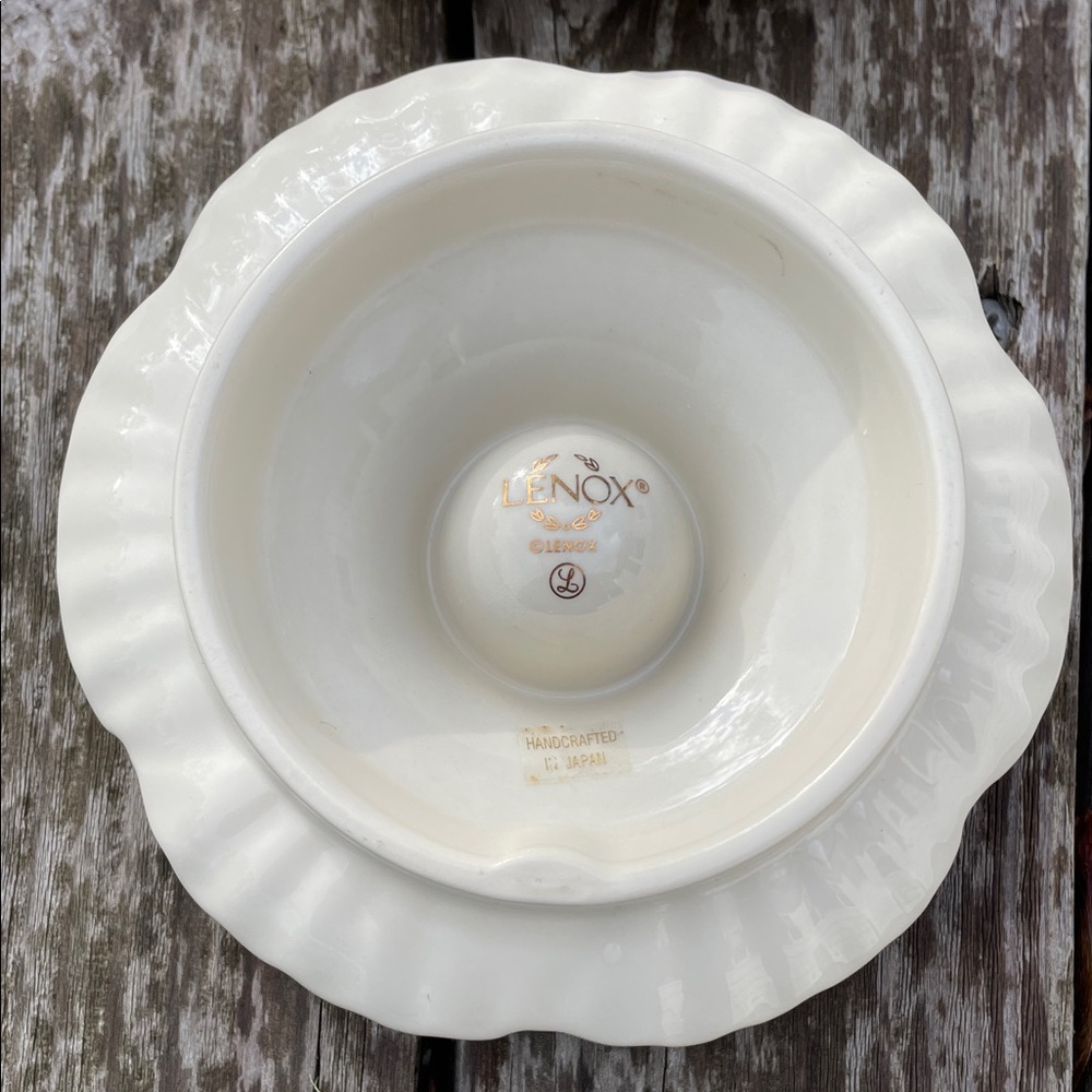 Lenox Cream and Gold Candle Holders - Picture 5 of 5